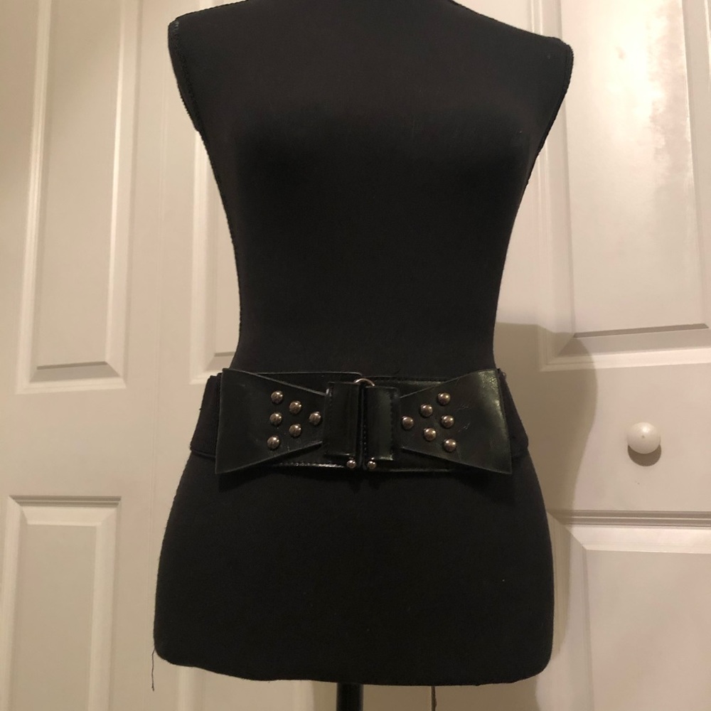 Studded Bow Belt